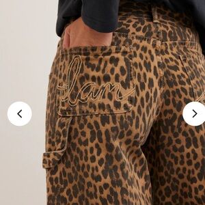 NWT Damson Madder Leopard Cargo Dion Jean UK Size 14/US 8-10